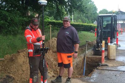 Der blev arbejdet op til sommerferien. Foto: Ole Skydt