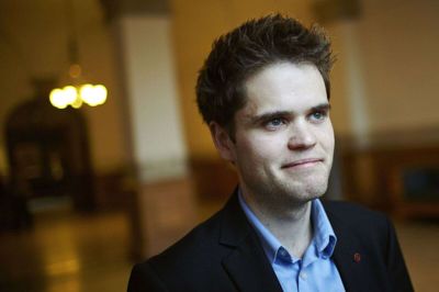 Andreas Steenberg (R) er ny radikal finansordfører og forhandler finanslov frem mod jul. Han har taget et ønsket om støtte til Sangens Hus i Herning med til forhandlingerne med regeringen. Foto: Pelle Rink