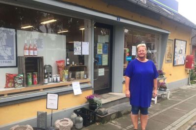 Købmand Winnie Lohmann: - Vi har fremgang, fordi mange er blevet hjemme. Foto: Ole Skydt