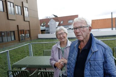 Lydia og Ejgil Laursen kommer nok ikke til at flytte ind i »Nordea-bygningen«, for hvor skal man partere vildtet? Foto: Flemming Hansen