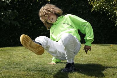 Sebastian Tviis Jeppesens optræden i »Den vildeste danser« var en blanding af freestyle-dans, som altså ikke var planlagt, og en koreografi, som hans franske dansetræner og mentor havde hjulpet ham med. Foto: Flemming Hansen