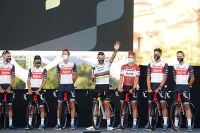 Niklas Eg er bjerghjælper på Trek, som håber på topplaceringer til kaptajnerne Richie Porte og Bauke Mollema. Foto: Eric Gaillard/Reuters