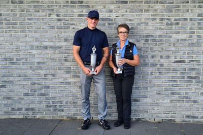Årets klubmestre i Brande Golfklub. Foto: Privatfoto