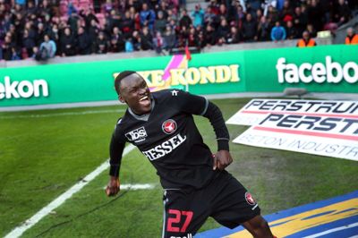 Pione Sisto nåede 113 kampe og 31 mål i FCM-trøjen, før han skiftede til spanske Celta Vigo. Nu vender den 25-årige kantspiller tilbage og fortsætter sin flotte historie i den sorte trøje. Foto: Flemming Hansen