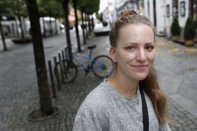 Stephanie Maria Lanchow havde ingen erfaring med langdistancecykling, da hun kastede sig ud i at cykle 2100 kilometer Jylland og Fyn rundt for at sætte fokus på børn og unge, der vokser op i familier med et alkoholmisbrug. Foto: Flemming Hansen