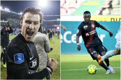 Erik Sviatchenko og Pione Sisto er de to bedste FC Midtjylland-spillere i FIFA 21. Foto: Tom Laursen