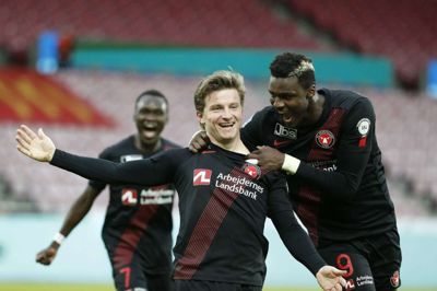 Kaba, Dreyer og Sisto stod for de tre mål i anden halvleg, der afgjorde kampen til FCM’s fordel.Foto: Flemming Hansen