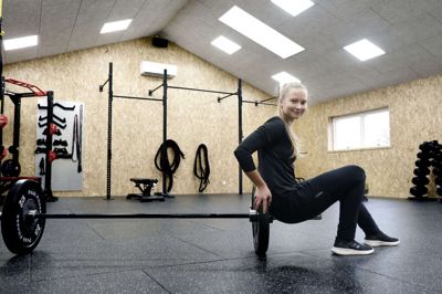 Det har altid været Betinna Korfitz’ store drøm at være selvstændig. I det tidlige forår sprang hun ud som fuldtids- selvstændig, og nu har Korfitz Body Health indviet et nybygget fitnesshus. Foto: Henrik Ole Jensen