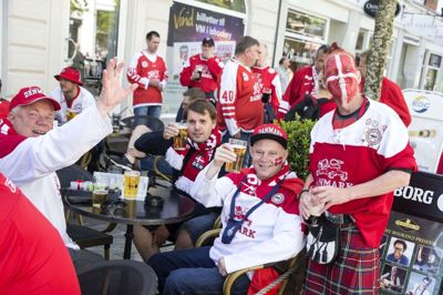 Herning var malet rød og hvid, da VM i ishockey senest lagde vejen forbi til et yderst succesfuldt event. Foto: Tom Laursen