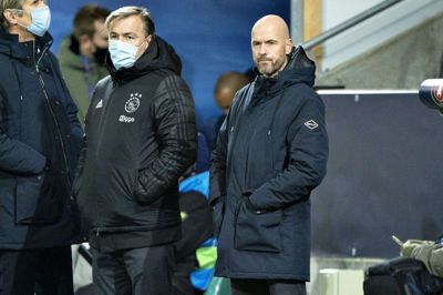 Erik Ten Hag styrede Ajax til sin første sejr i årets udgave af Champions League. Henning Bagger/Ritzau Scanpix
