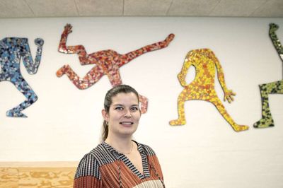 Vibeke Delcomyn Hansen, ny skoleleder på Sdr. Felding Skole, er et kendt ansigt på skolen. Hun har været ansat som lærer siden 2012, og i 2018 blev hun viceskoleleder. foto: Tom Laursen