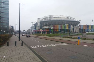 Johan Cruijff Arena dannede ramme om fem kampe ved EM 2000, og arenaen i det sydøstlige Amsterdam er også vært for flere kampe ved EM næste år. Foto: Jørn Just Kristensen