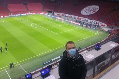 Et lille fotominde fik Folkebladets udsendte også taget på Johan Cruijff Arena før kampstart. Foto: privatfoto