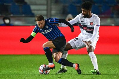 Atalanta-anfører Alejandro Gomez gjorde i glimt Manjrekar James og holdkammeraterne rundtosset, men i aftes var det midtstopper-reserven og FCM’erne, som imponerede mest. Foto: Ritzau Scanpix