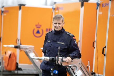 Pandemien har gjort 2020 til et travlt år for Beredskabsstyrelsen Midtjyllands logistikchef, Christian Rosgaard. Foto: Tom Laursen