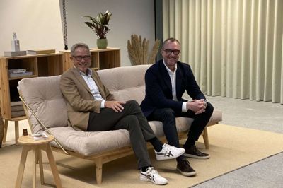 Viggo Mølholm (t.v.) og Anders Stampe var i forvejen medejere af Karup Design og en del af ledelsen som henholdsvis bestyrelsesformand og administrerende direktør. Foto: PR-foto