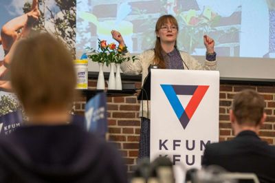 Louise Damholt Markusen er vokset op i Ikast, og har været medlem af KFUM og KFUK, lige så længe hun kan huske. Nu er hun netop valgt ind i hovedbestyrelsen som det yngste medlem Foto: PRivatfoto