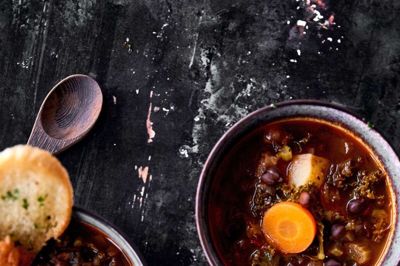 Ribollita med sorte kikærter. Foto: Rasmus Bundgaard