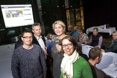 Arkitekterne bag Brande.dk var Tommy Styrbæk, Henrik Overgaard, Anja Norn og Tina Jensen. Foto: Tom Laursen