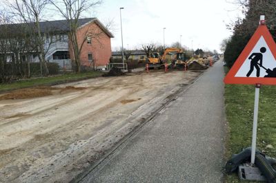Kloaksepareringen på Park Allé er overstået, og nu venter anden etape i Vildbjerg, denne gang i den østlige del af byen. Foto: Søren Poder
