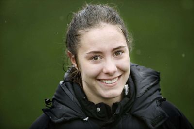 Helle Pedersen pådrog sig en korsbåndsskade på et irriterende tidspunkt få måneder efter sin første kamp for det danske U19-landshold. Men det 18-årige talent fra Spjald kæmpede sig tilbage på bare otte måneder. Foto: Henrik Ole Jensen
