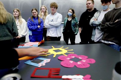 Til gymnasiets klimadag var der fokus på »små skridt og læring, som er nemt at omsætte til handling«. Foto: Henrik Ole Jensen