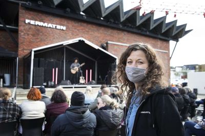 Spillestedsleder Rikke Andersen fra Fermaten er klar til genåbning fra på søndag. Foto: Tom Laursen