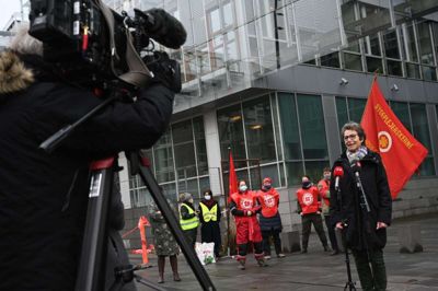 Danske Regioner, Kommunernes Landsforening og Dansk Sygeplejeråd er gået i Forligsinstitutionen, efter at sygeplejerskerne stemte nej til deres overenskomst. Endnu et møde sluttede ufrugtbart onsdag. Foto: Philip Davali/Ritzau Scanpix