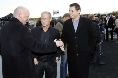 Georg Sørensen, Poul Sand og Lars Krarup har arbejdet tæt sammen om udviklingen af MCH Messecenter Herning. Foto: Tom Laursen