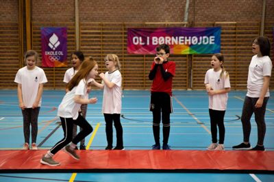 Det bliver en fejring af fællesskab, færdighed og fairplay, når alle Danmarks skoleelever hjælper med at skabe en olympisk værdig finalefest. Foto: PR-Foto