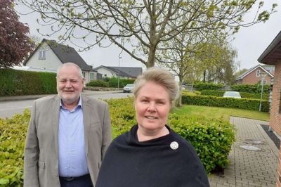 Forskningscenter for Håb, Drømme og Trivsel er arbejdstitlen på et nyt forskningscenter, som ekstern lektor Janne Brammer Damsgaard på Aarhus Universitet og lokalformand Klaus Mejner, SIND Herning Ikast-Brande, arbejder for skal oprettes i Herning. Foto: Jesper Wind