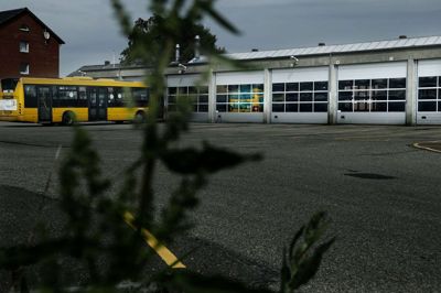 Arriva sælger sit garageanlæg på Knudsvej, hvor der kan bygges boliger i stedet. Foto: Henrik Ole Jensen