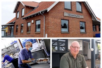Fronterne blev i aftes trukket op på en generalforsamling i Ilskov Borgerforening. På siden af kritikere over for foreningen står blandt andre Steen Nørremark, der på billedet til venstre er i gang med at tilberede ænder i forsamlingshuset. På den anden side står bestyrelse og bestyrelsesformand Viggo Andersen, der ikke forstår kritikken. Foto: Henrik Ole Jensen/Jesper Wind