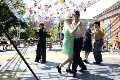 Sidste års kulturfest bød blandt andet på dans i Kulturgården. Dette års program er netop offentliggjort. Foto: Tom Laursen
