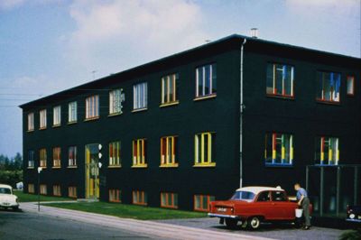 Den Sorte Fabrik fik en vigtig rolle i Hernings kulturhistorie. Foto: Lokalhistorisk Arkiv