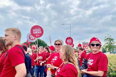 Sygeplejestrejken rammer nu for alvor i Herning. Foto: Camilla Norup