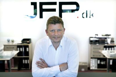 Jesper Friis Poulsen har siden 2001 stået i spidsen for JFP, der har hovedkontor på Mads Eg Damgaards Vej i Herning. Foto: Henrik Ole Jensen