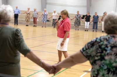 Ingrid Brahms instruerede også tidligere på året seniordans i Sunds. Foto: Tom Laursen
