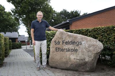 Asbjørn Lyby har været forstander på Sdr. Feldings Efterskole det meste af skolens levetid - siden 2009. Men fremtiden skal sikres med en ny visionsplan. Foto: Tom Laursen