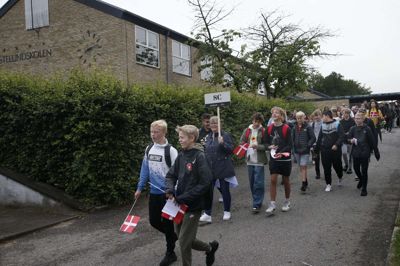 Klokken faldt i slag for Præstelundskolen i august sidste år, hvor eleverne i samlet trop gik til Centerparken og tog Artium i besiddelse. Foto: Henrik Ole Jensen