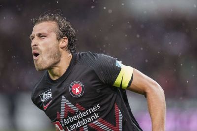 Erik Sviatchenko spiller ikke for FC Midtjylland tirsdag. Foto: Claus Fisker/Ritzau Scanpix