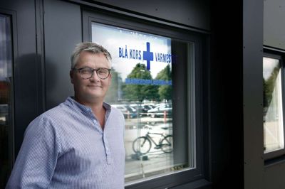Anders Stagis har skiftet Aarhus ud med Herning, hvor han er ny leder for en varmestue med stor betydning for mange mennesker. Foto: Henrik Ole Jensen