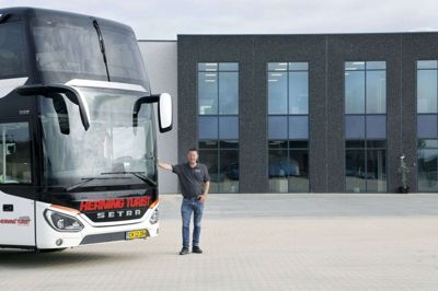 Direktøren for Herning Turist, Ronny Gasbjerg, får flere medarbejdere ind i folden efter overtagelsen af det konkursramte Mørups Turistfart. Foto: Henrik Ole Jensen