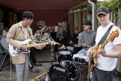 Lights of Tomorrow spillede blandt andet til coronaudgaven af Stafet for livet. Foto: Jørn Deleuran