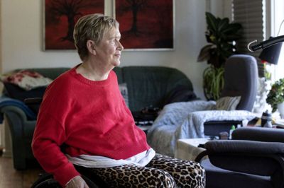 - Jeg vil gerne have, at når gamle mennesker bliver kede af det, er der en, som har tid til at tage dem i hånden og se dem i øjnene, siger Gerda Hansen fra Herning. Foto: Jørn Deleuran
