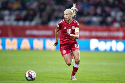 Pernille Harder kan kalde sig alletiders mest scorende landsholdsspiller efter sin fuldtræffer mod Malta. Foto: Henning Bagger/Ritzau Scanpix