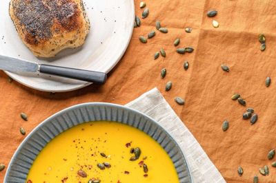 Græskarsuppe med kokosmælk. Foto: Alona Vibe