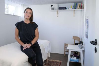 Louise Engvang har sagt sit job som folkeskolelærer op og er sprunget ud som selvstændig kropsterapeut fra privaten i Ikast. Foto: Jørn Deleuran