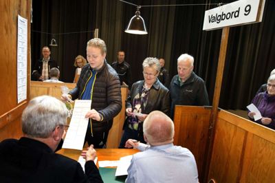 Folkebladet vil også være til stede i kongrescentret, når valget åbner klokken 8. Foto: Tom Laursen