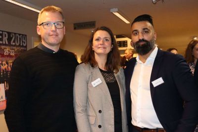 H. C. Jørgensen (t.v.), Søs Philipsen og Mustafa Arslan er som tre socialdemokratiske musketerer klar til at krydse klinger med det politiske liv i byrådet. Foto: Laila Kempel